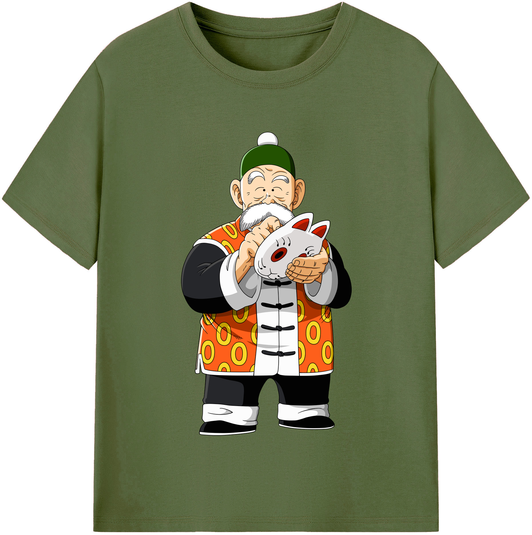 （画像用） ドラゴンボール 亀仙人（かめせんにん） DRAGON BALL Master Roshi Kame Sennin 綿100％半袖Tシャツ（フロントプリント）